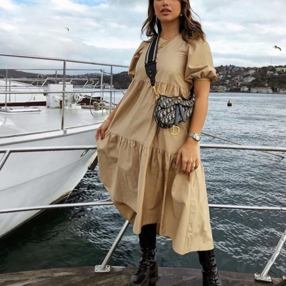 Zara Puff Sleeve Dress, Size XS - Picture 7 of 14